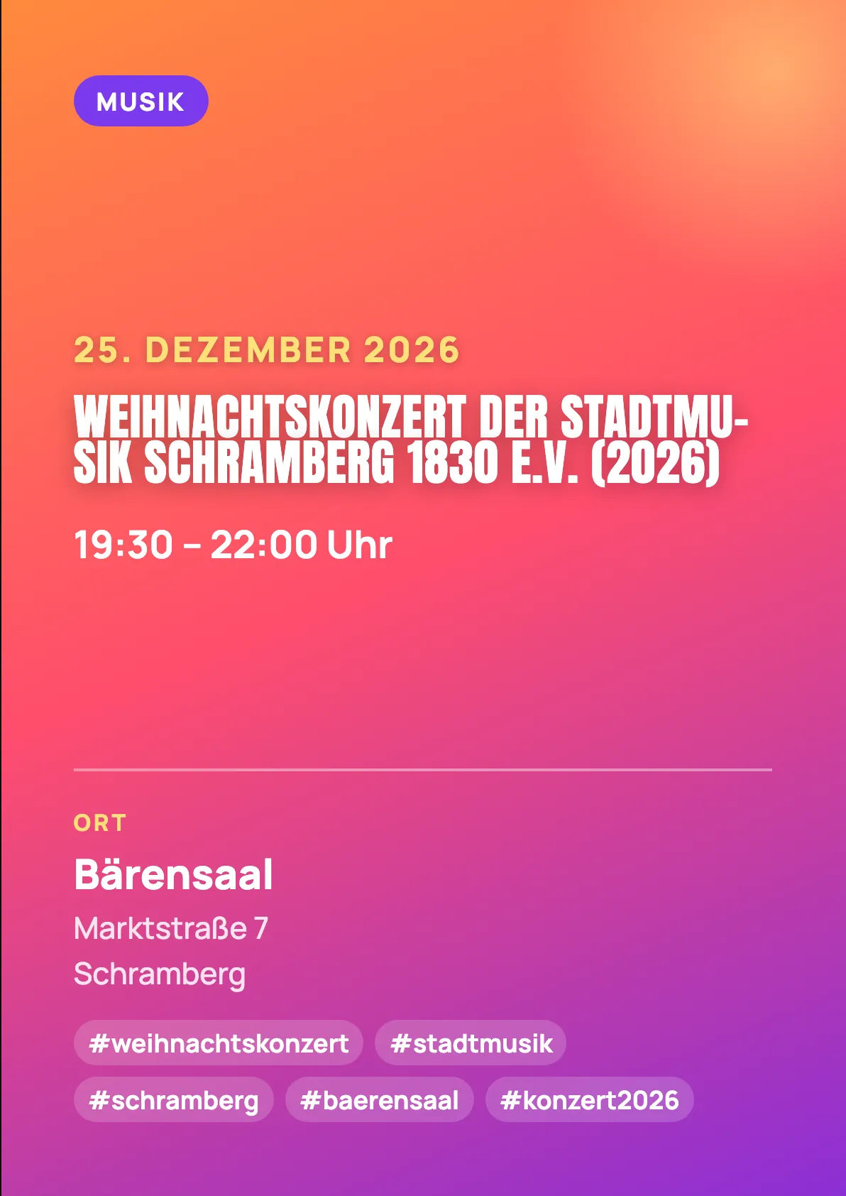 Veranstaltungsflyer