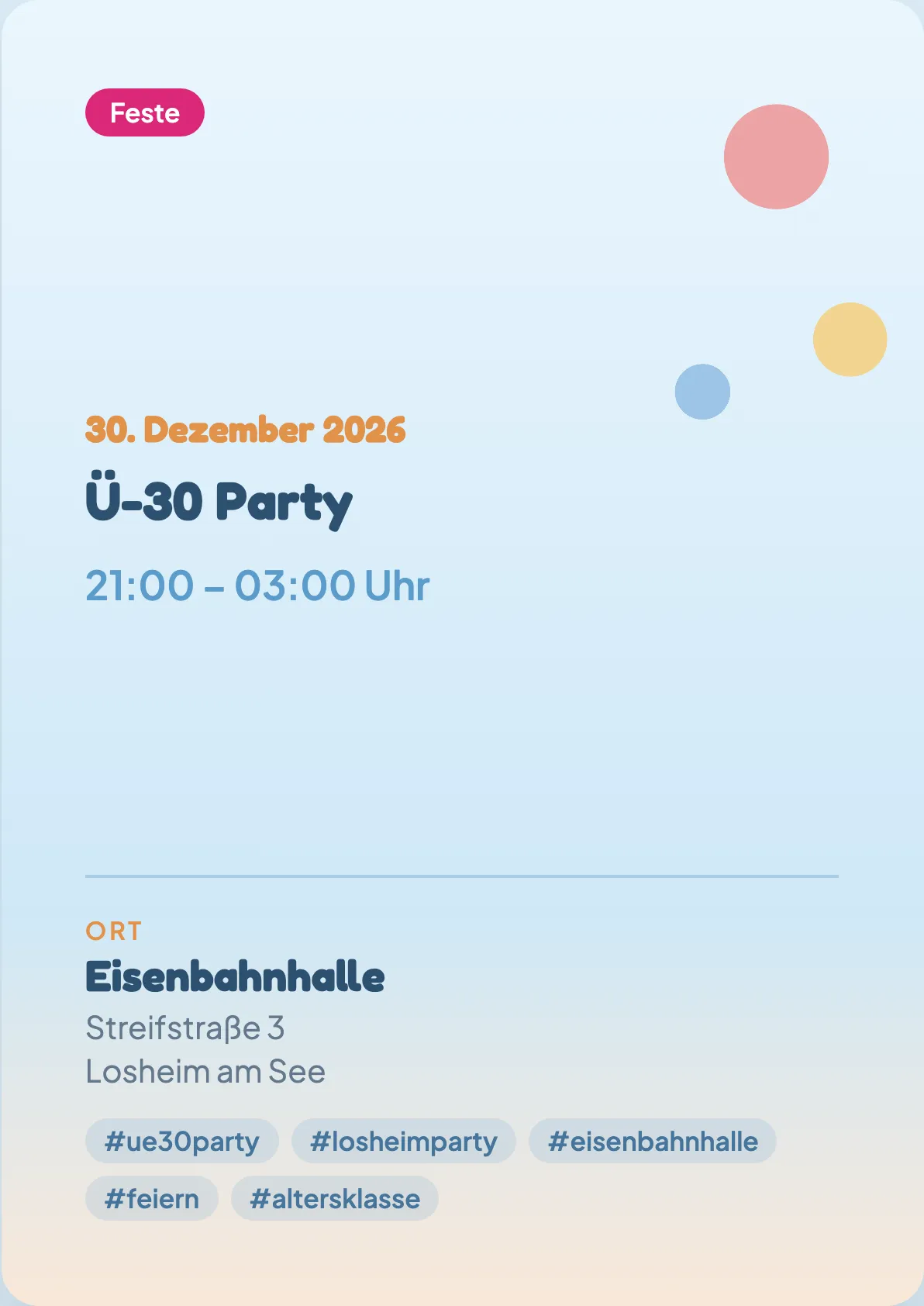 Veranstaltungsflyer