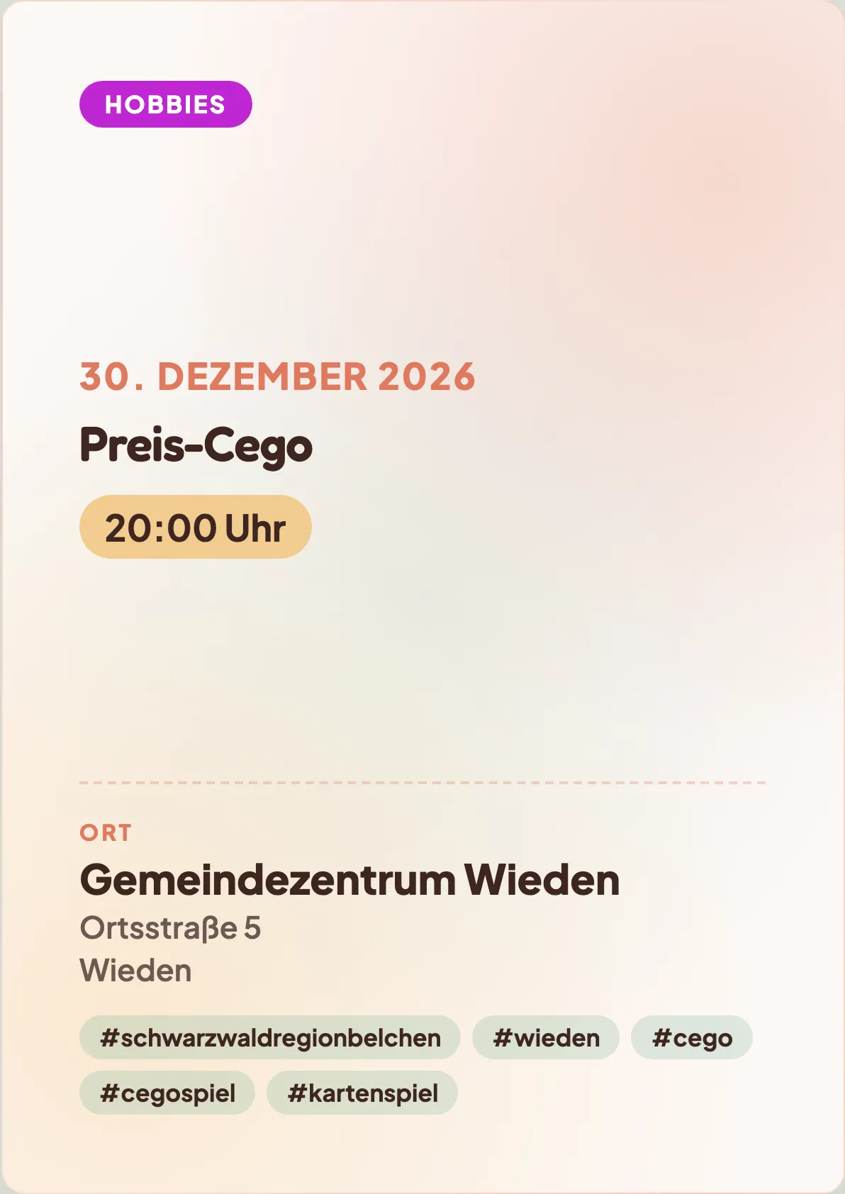 Veranstaltungsflyer