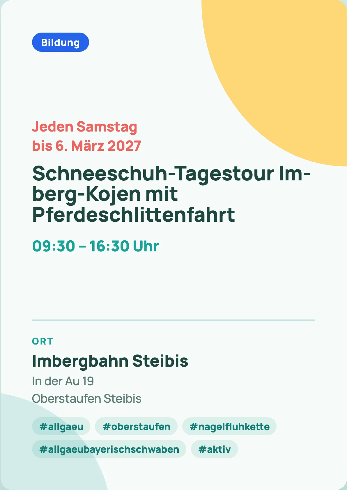 Veranstaltungsflyer