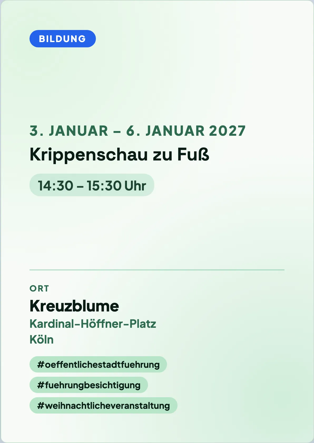 Veranstaltungsflyer