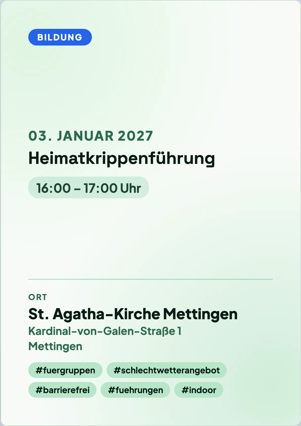 Veranstaltungsflyer