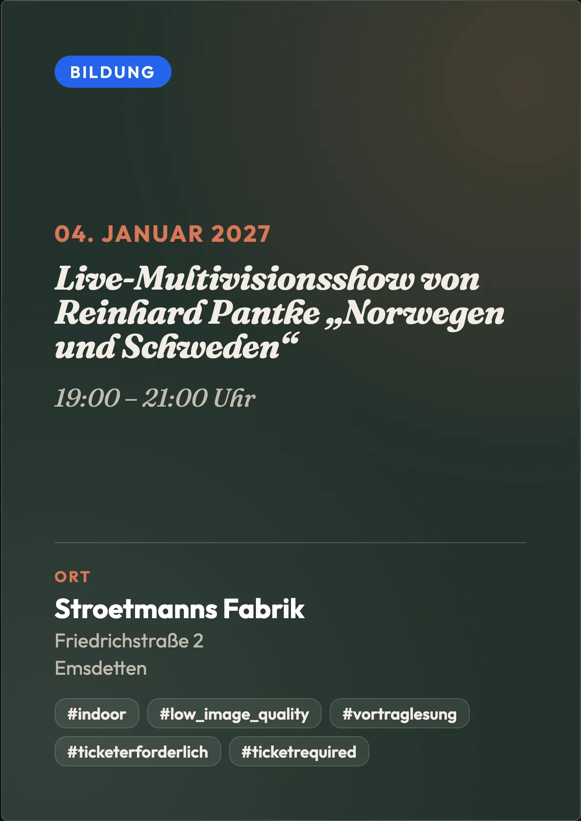 Veranstaltungsflyer