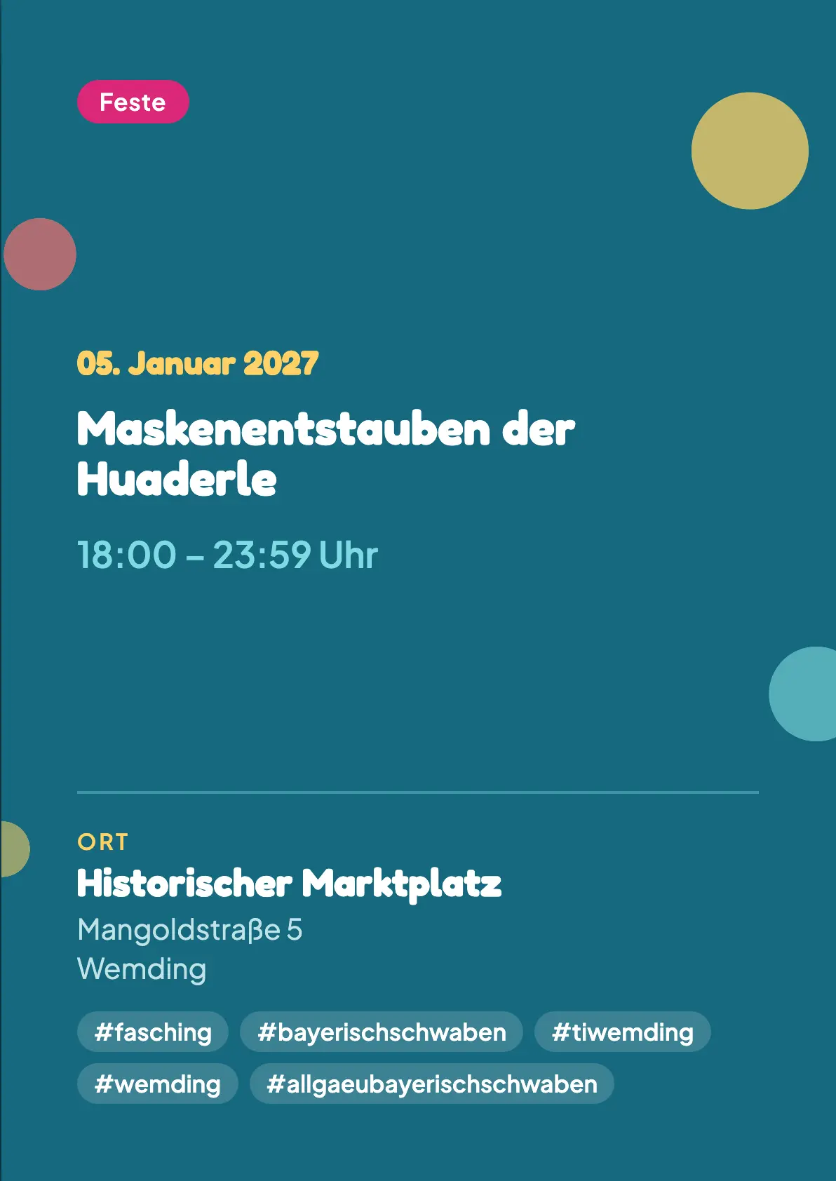 Veranstaltungsflyer
