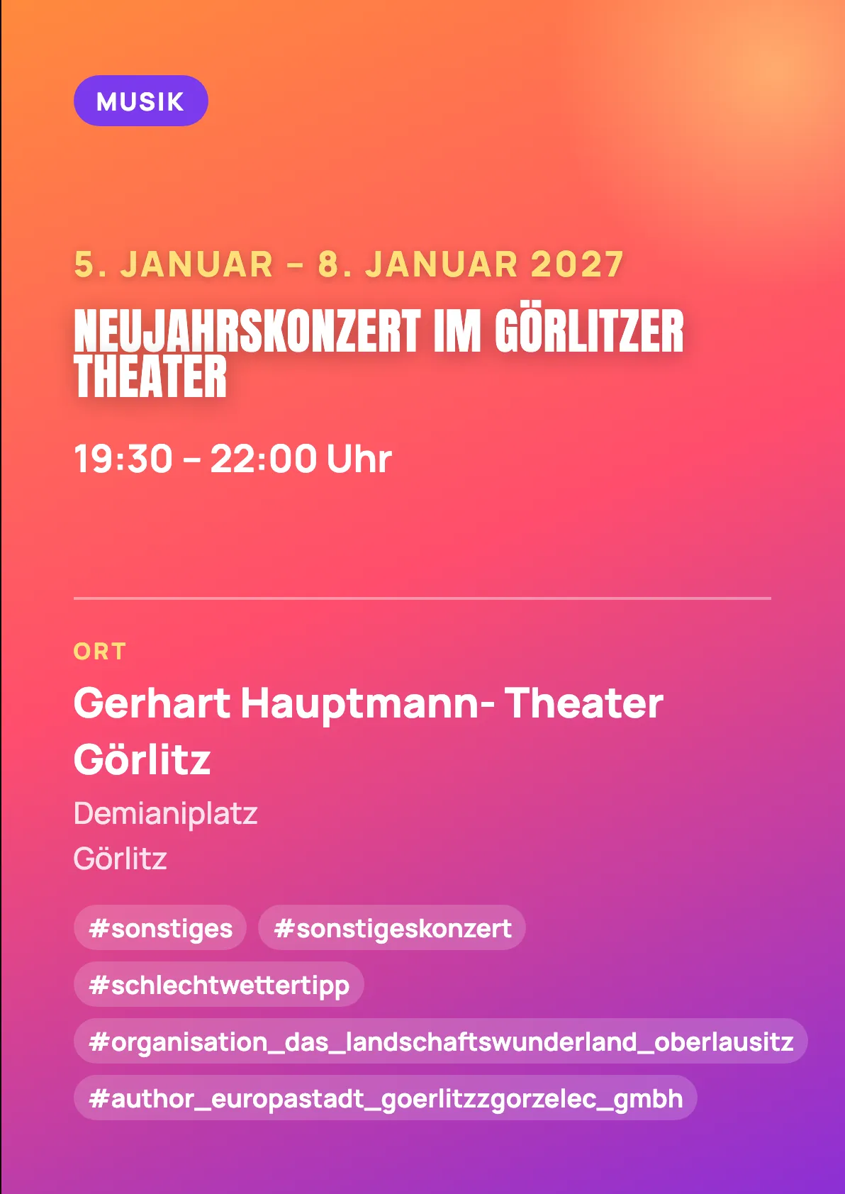 Veranstaltungsflyer