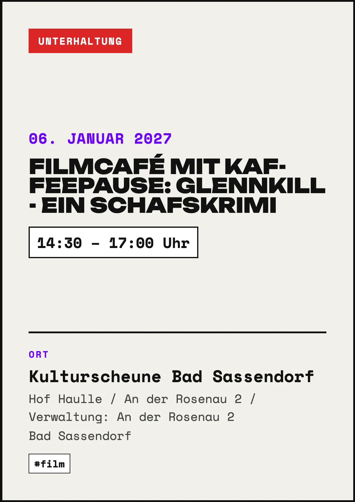 Veranstaltungsflyer