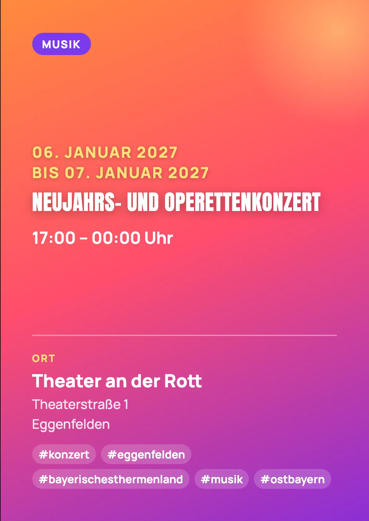 Veranstaltungsflyer