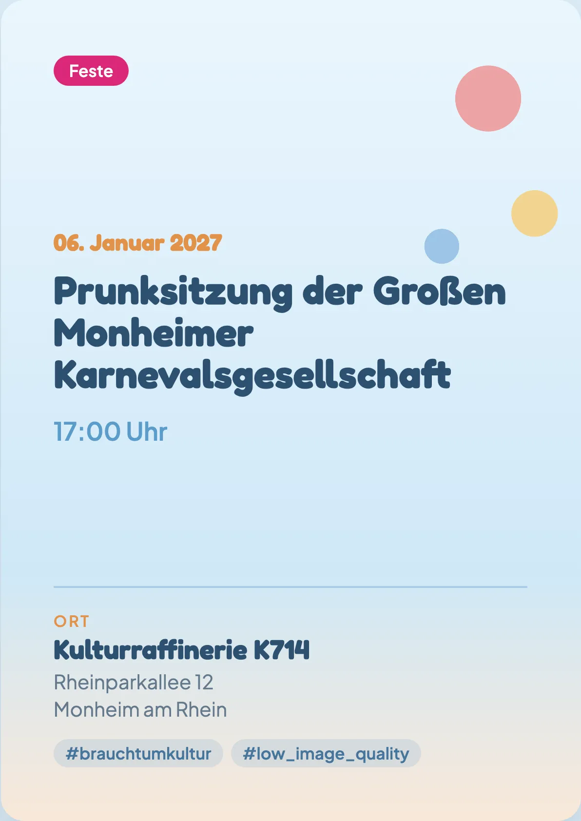Veranstaltungsflyer