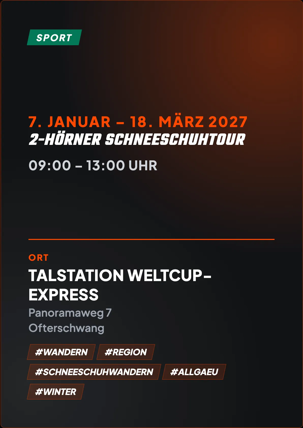 Veranstaltungsflyer