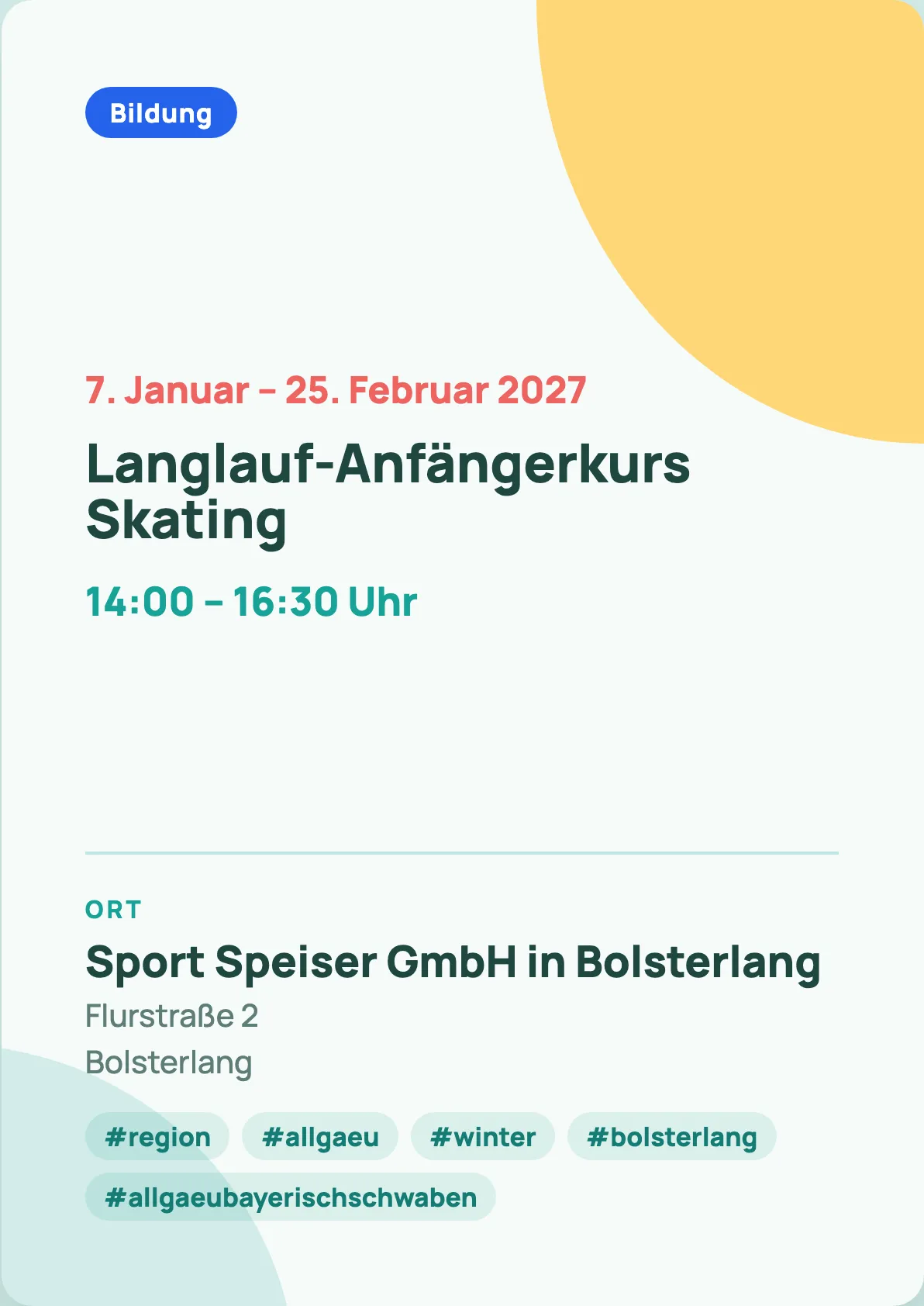 Veranstaltungsflyer