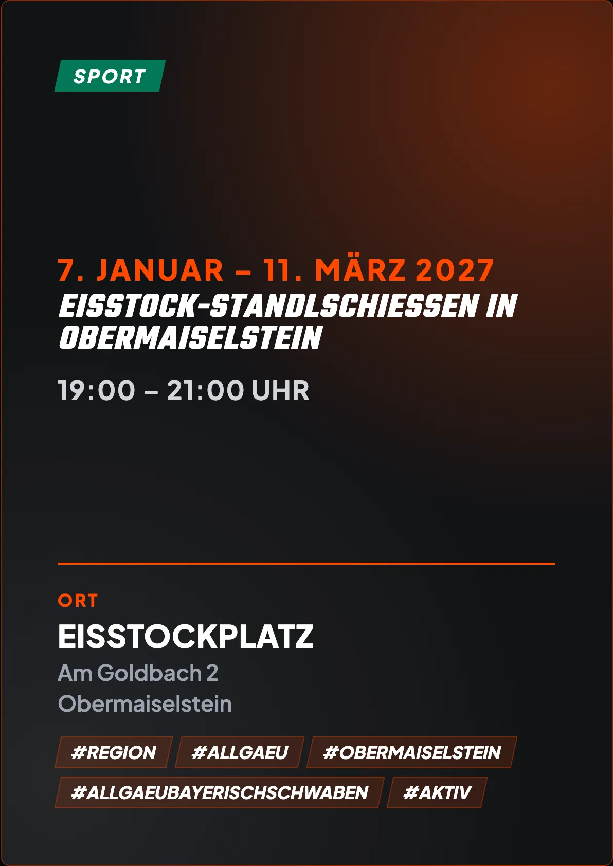 Veranstaltungsflyer