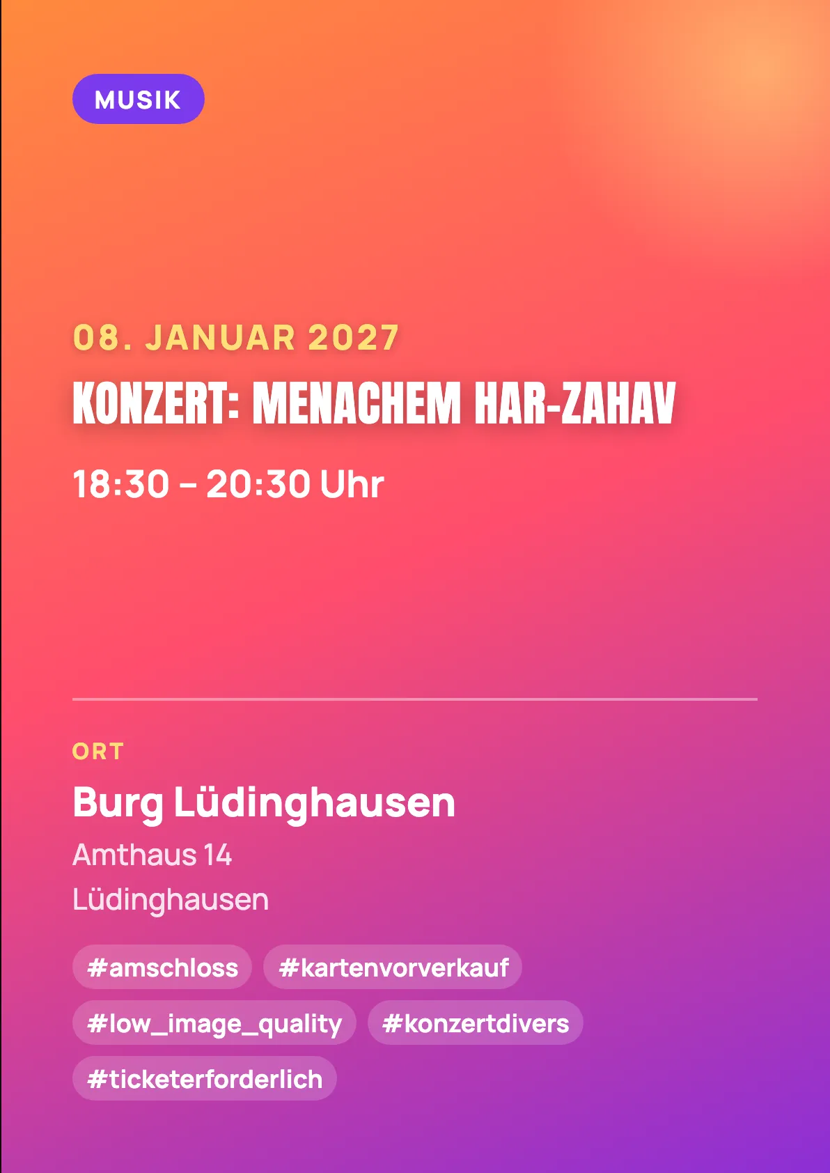 Veranstaltungsflyer