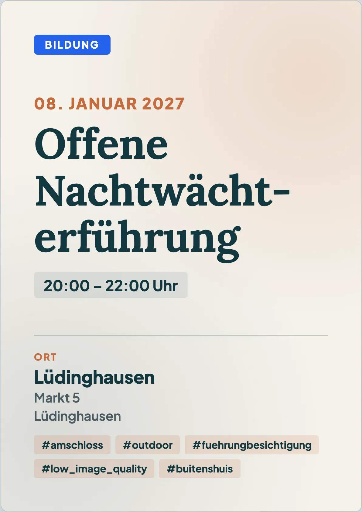 Veranstaltungsflyer