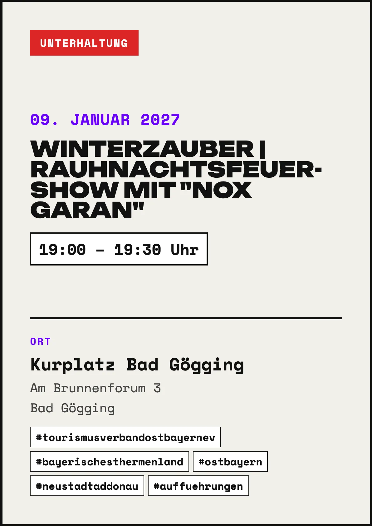 Veranstaltungsflyer