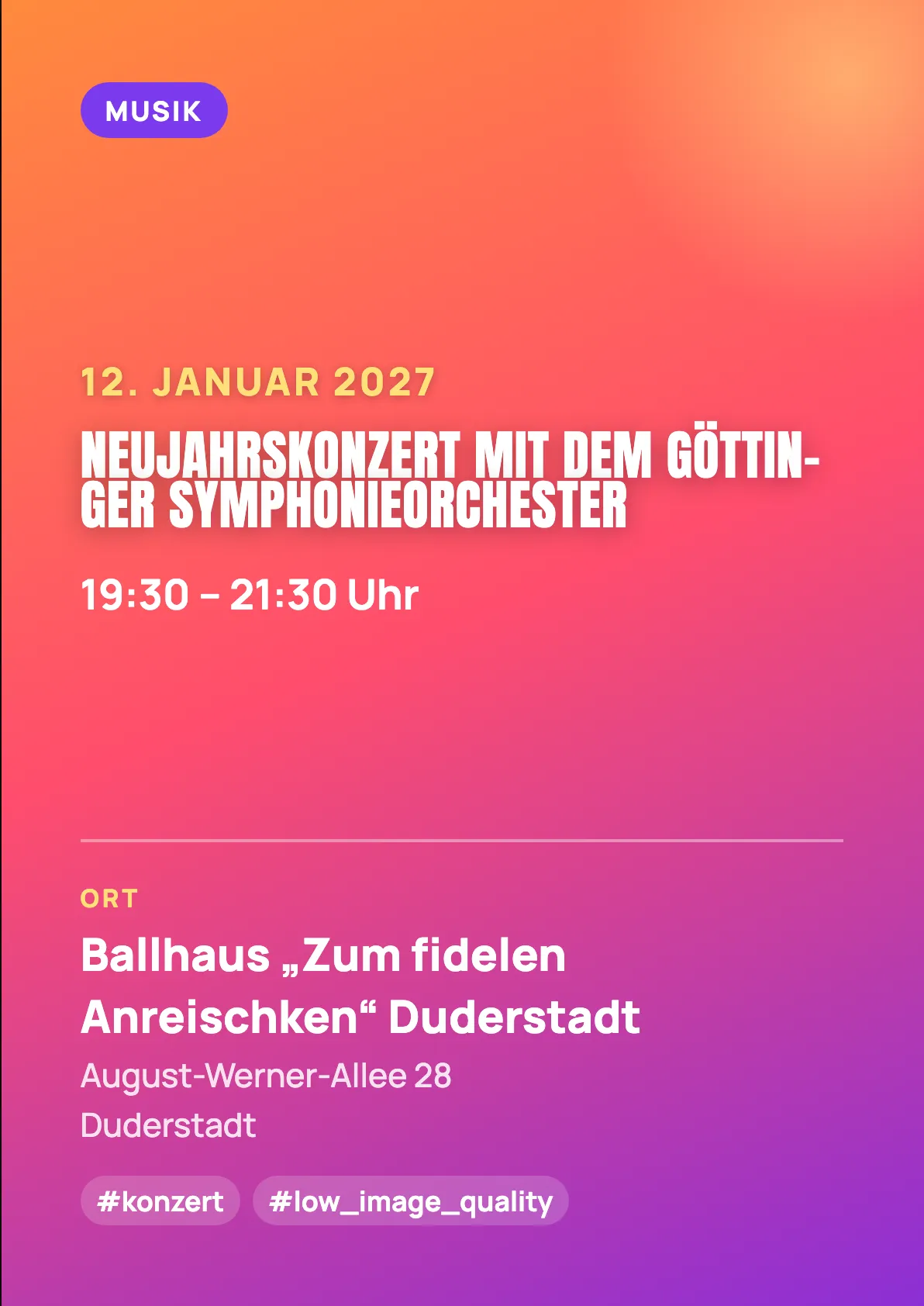 Veranstaltungsflyer