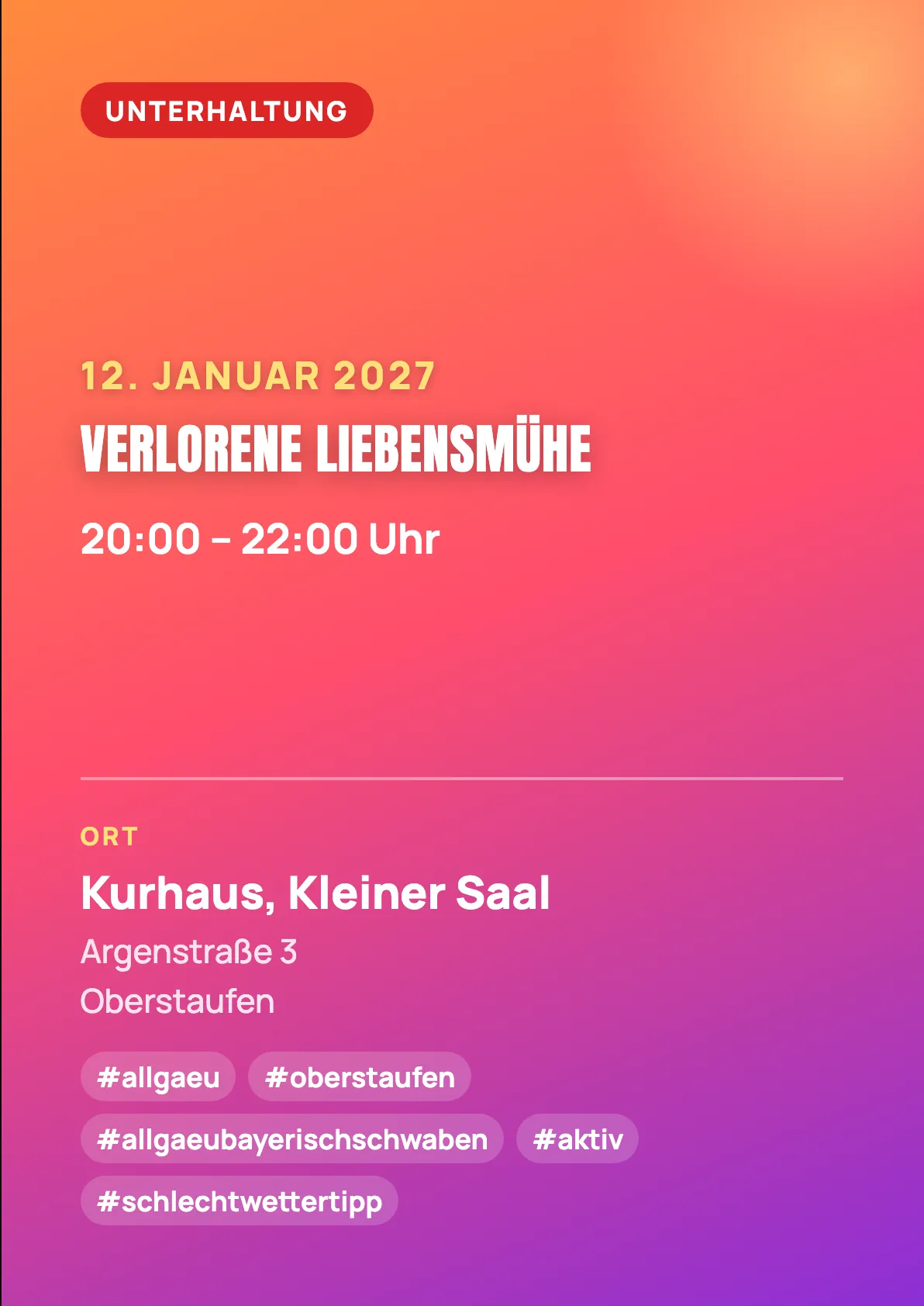 Veranstaltungsflyer