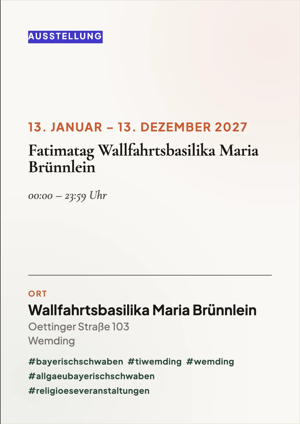Veranstaltungsflyer