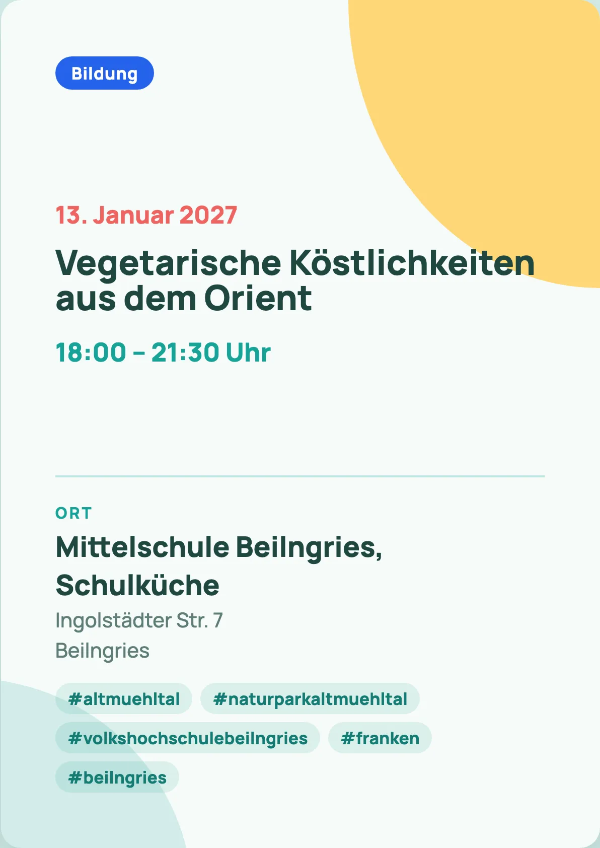 Veranstaltungsflyer
