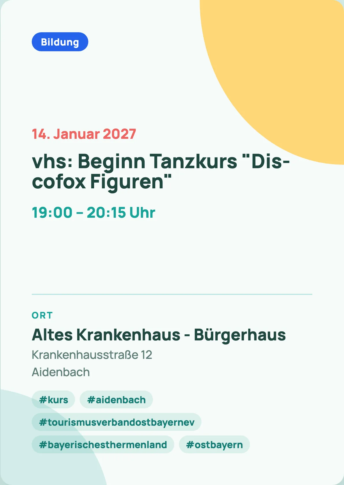 Veranstaltungsflyer
