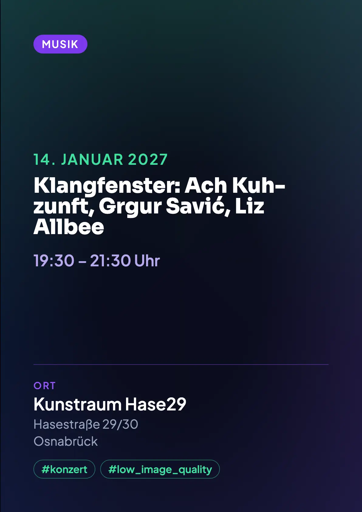 Veranstaltungsflyer