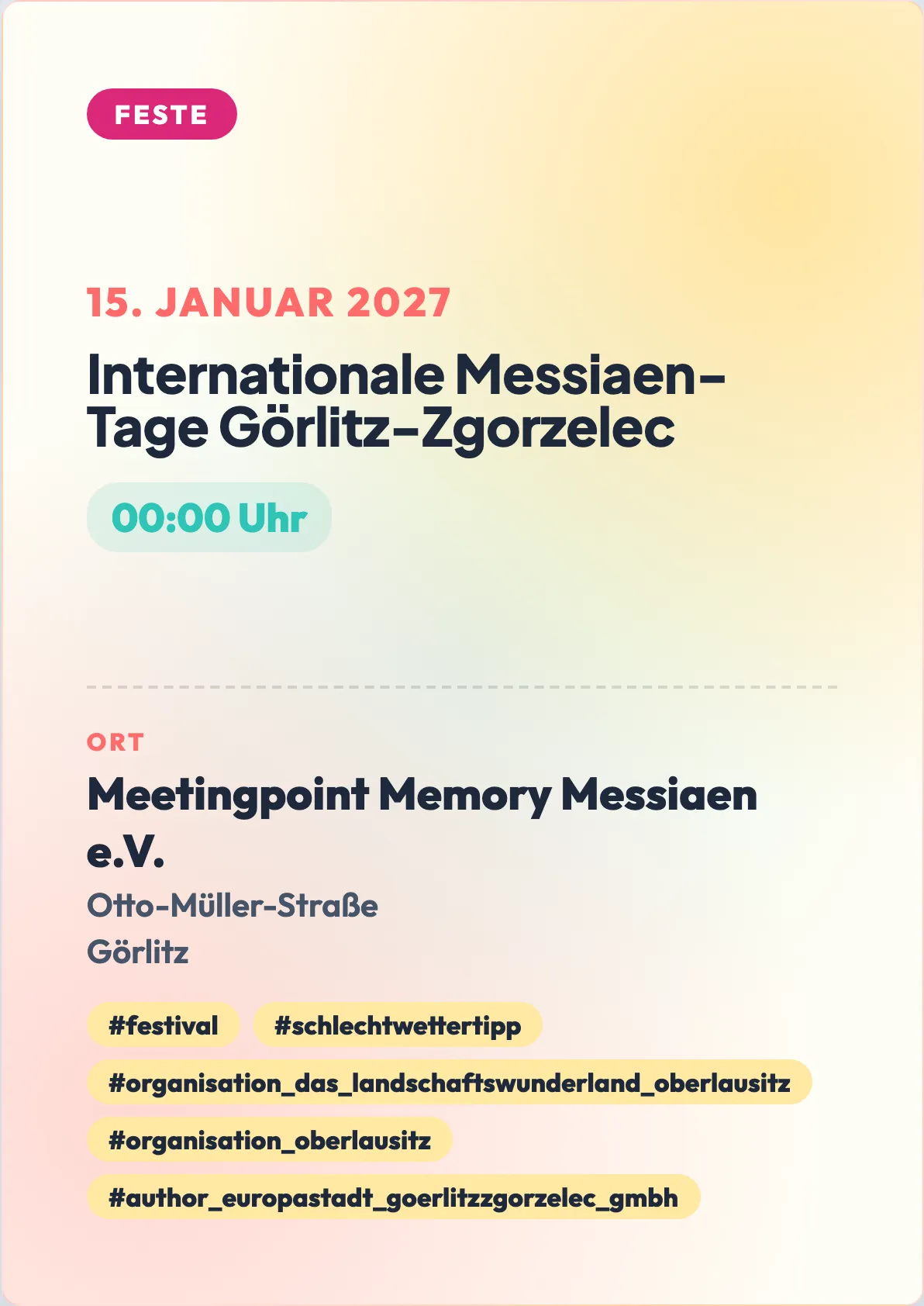 Veranstaltungsflyer
