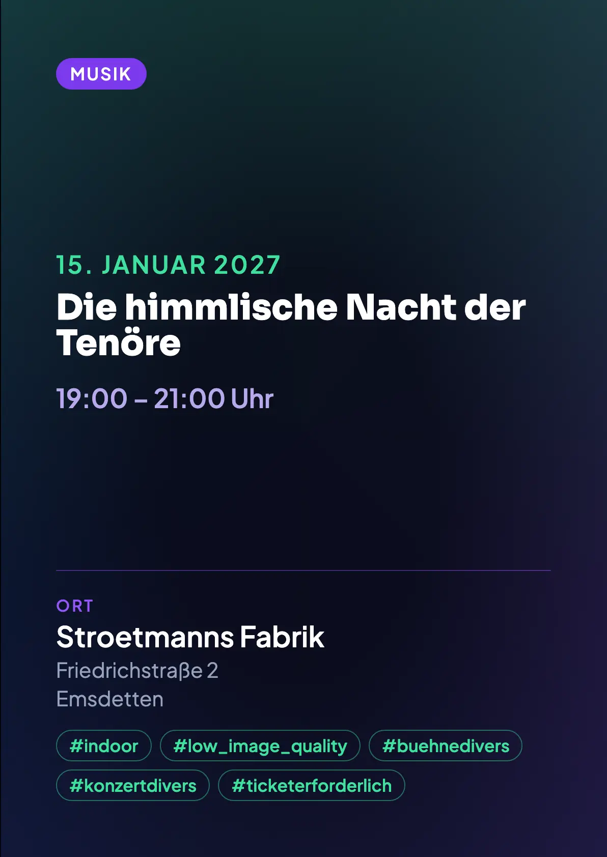 Veranstaltungsflyer