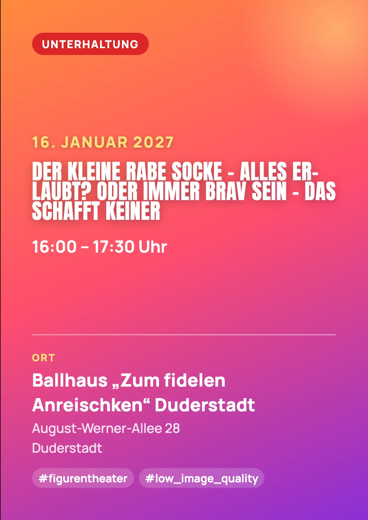 Veranstaltungsflyer
