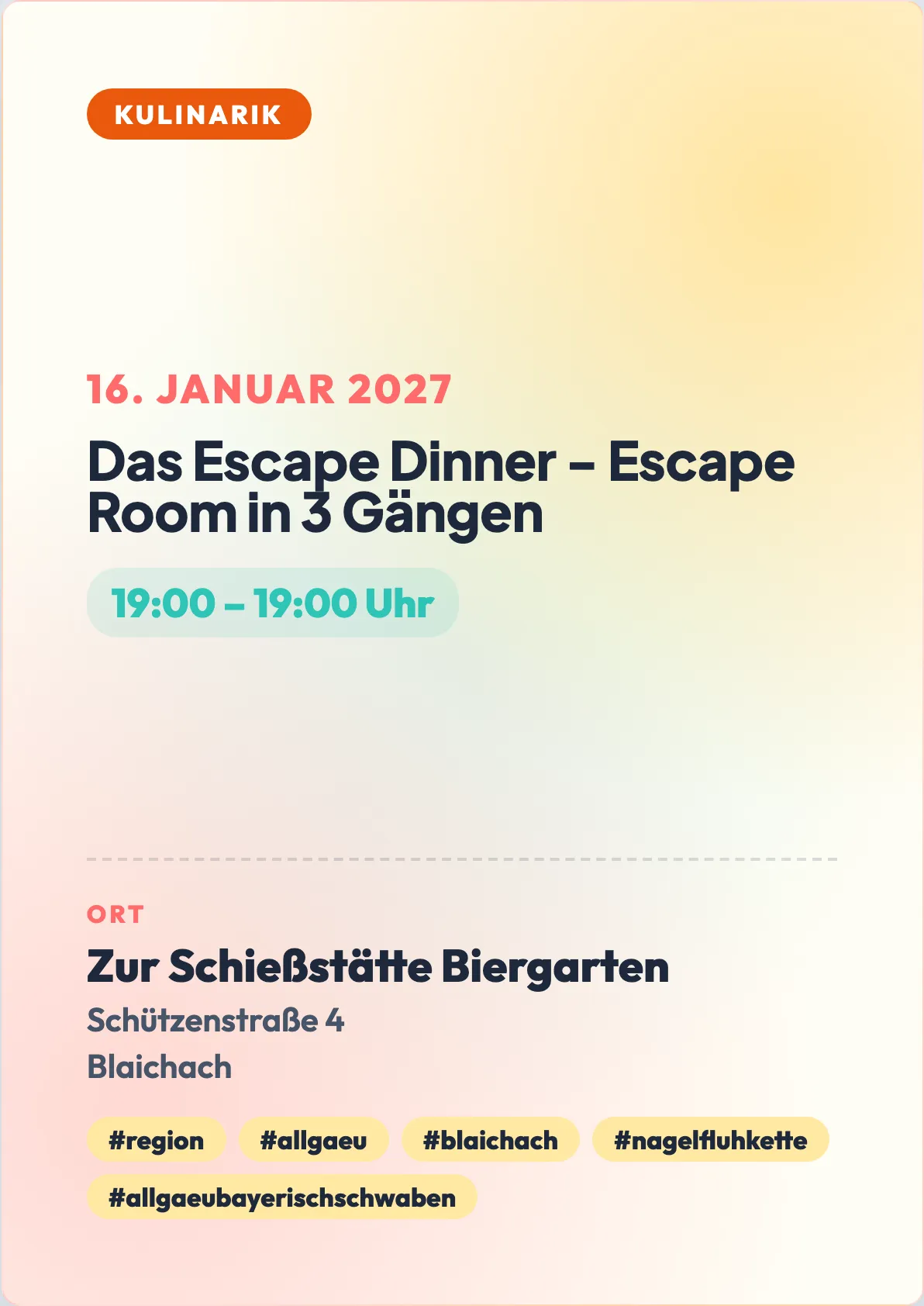 Veranstaltungsflyer