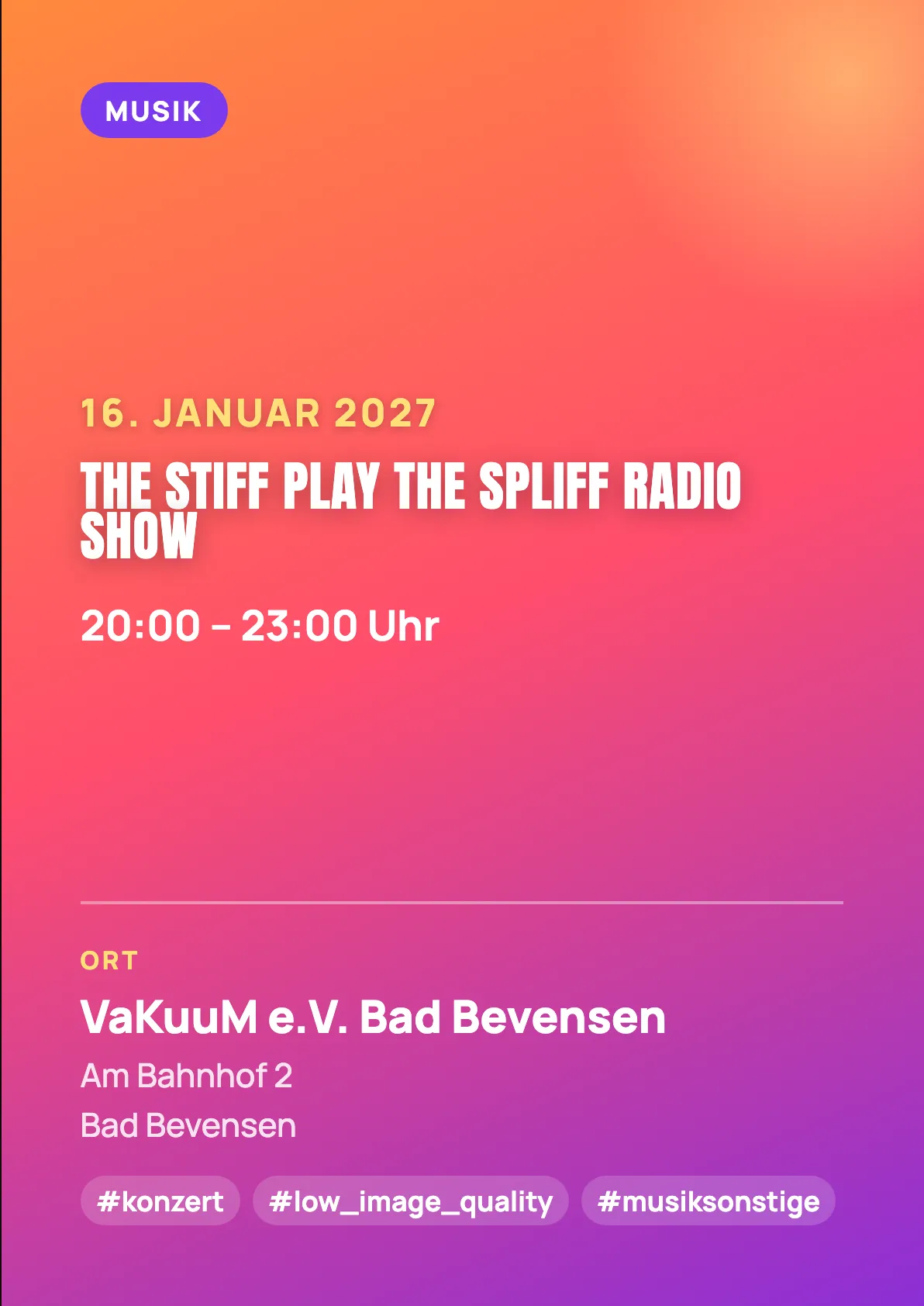 Veranstaltungsflyer