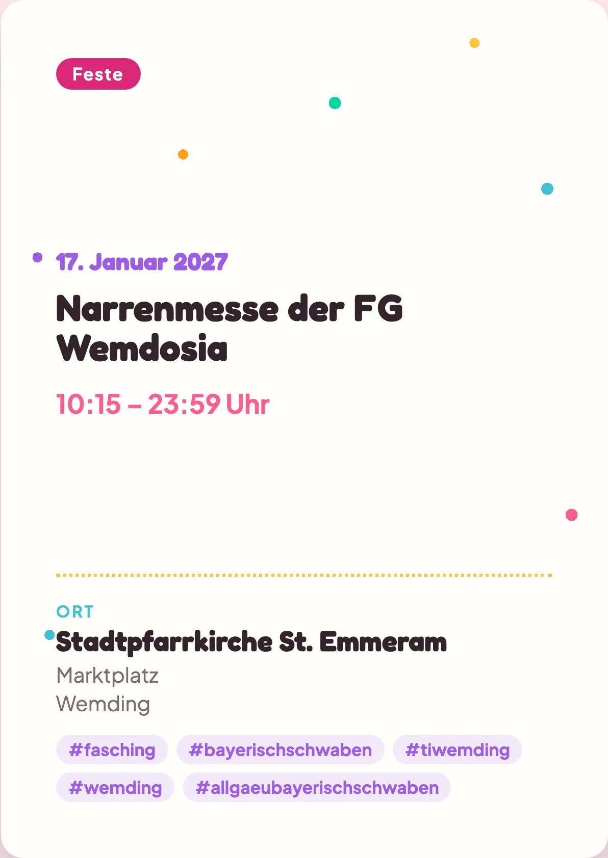 Veranstaltungsflyer