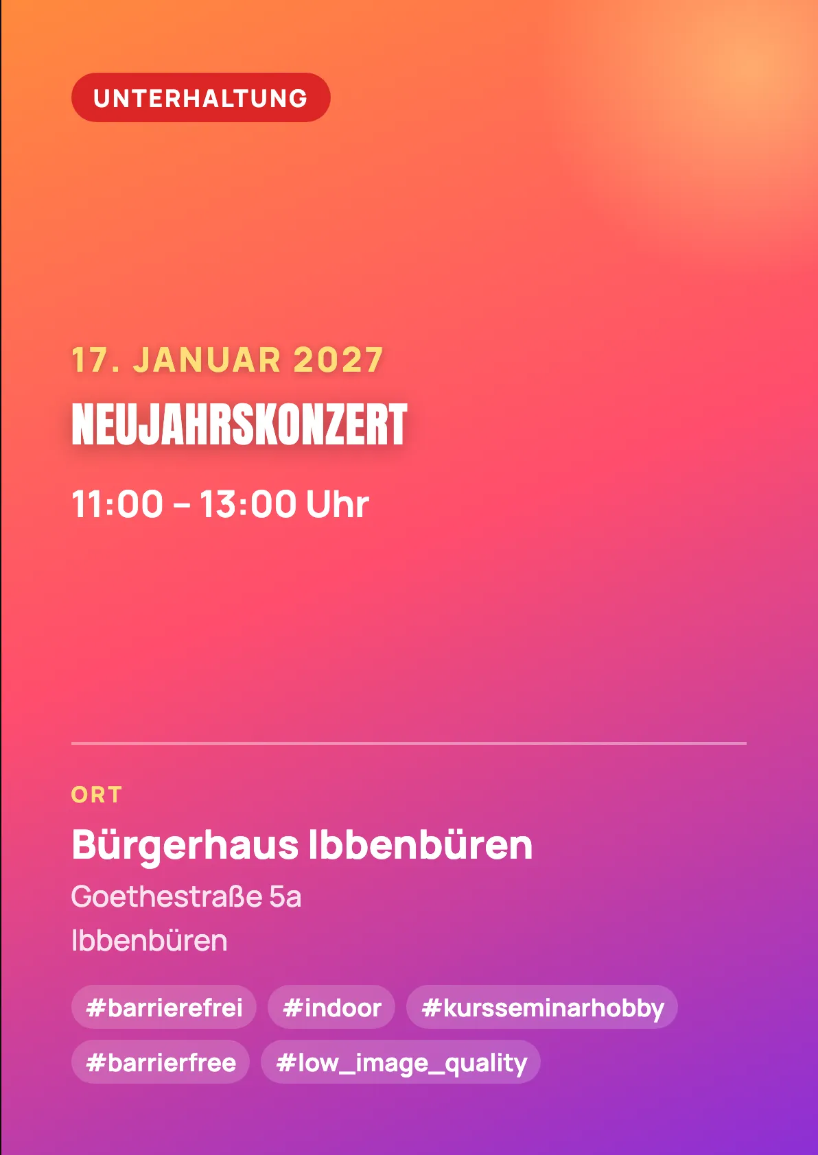 Veranstaltungsflyer