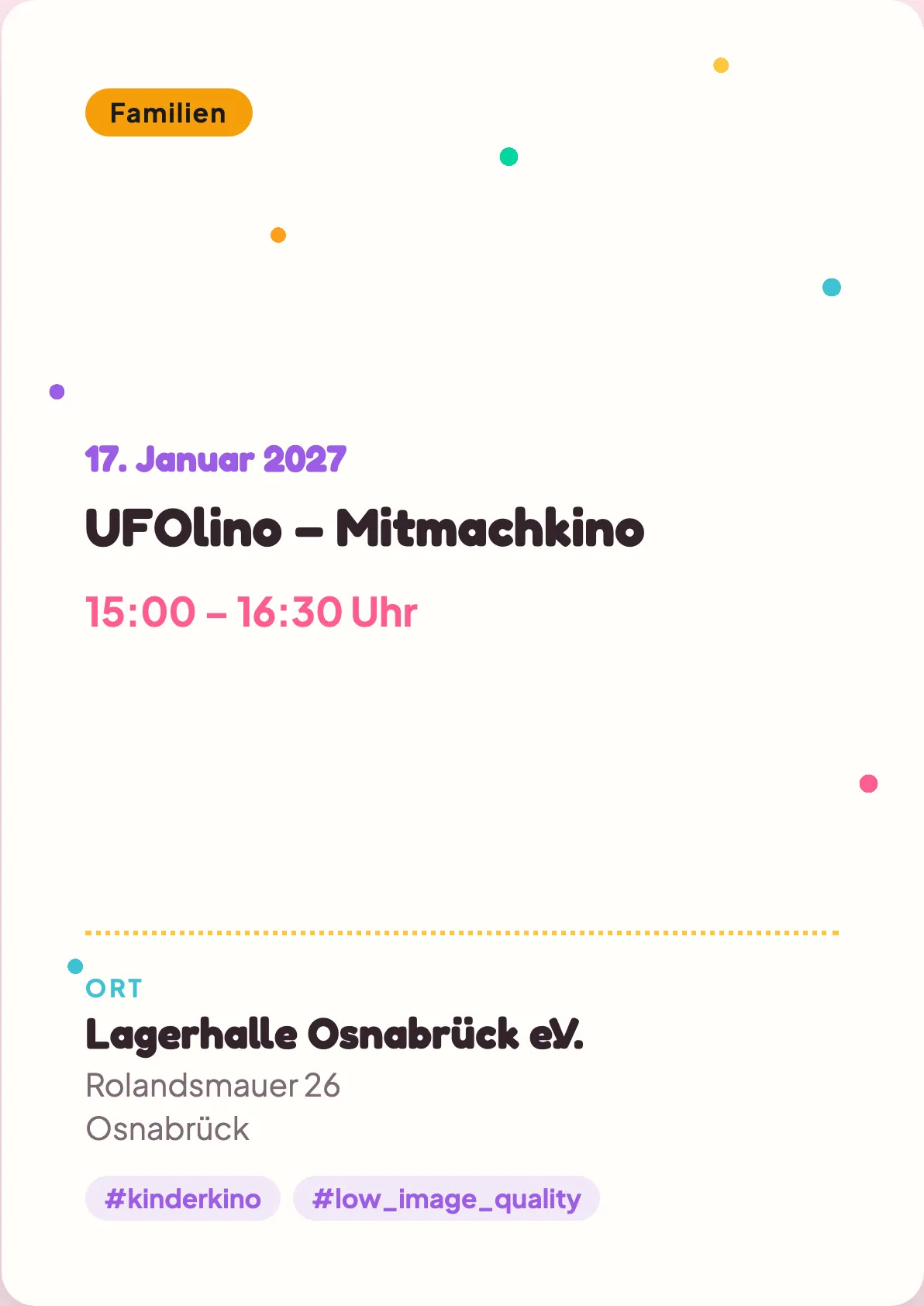 Veranstaltungsflyer