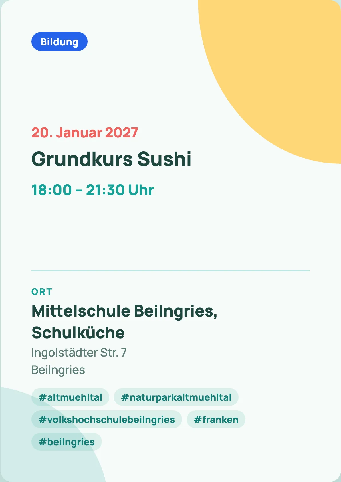 Veranstaltungsflyer