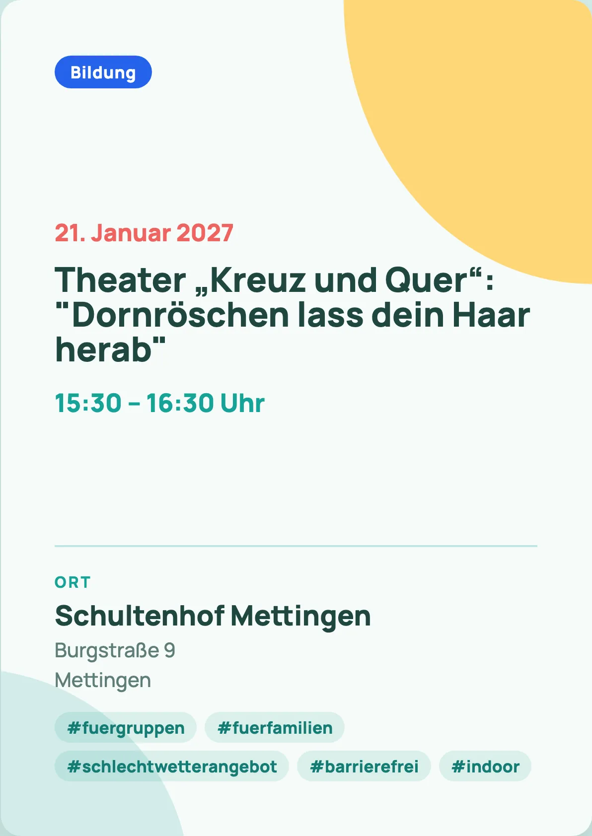 Veranstaltungsflyer