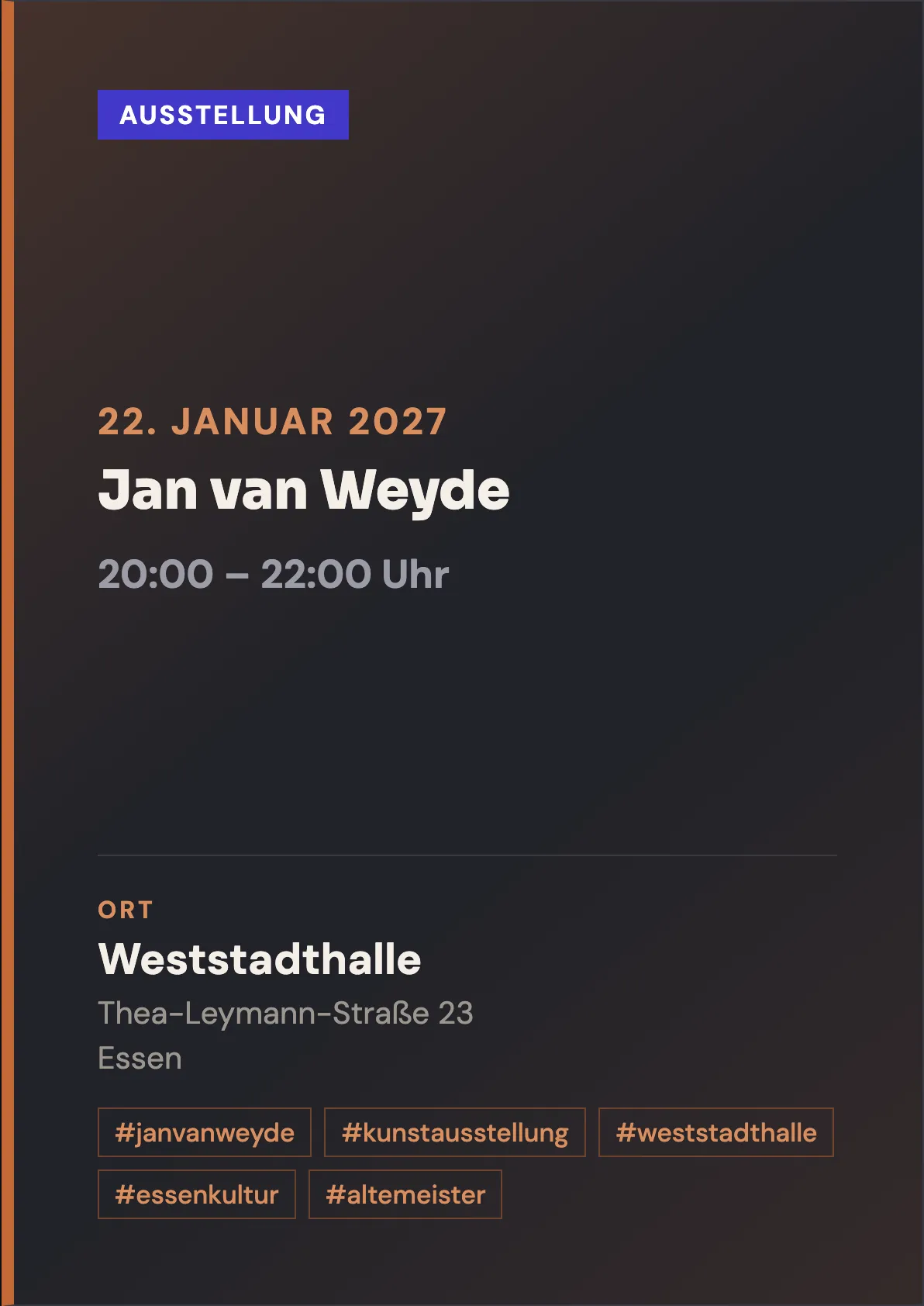 Veranstaltungsflyer