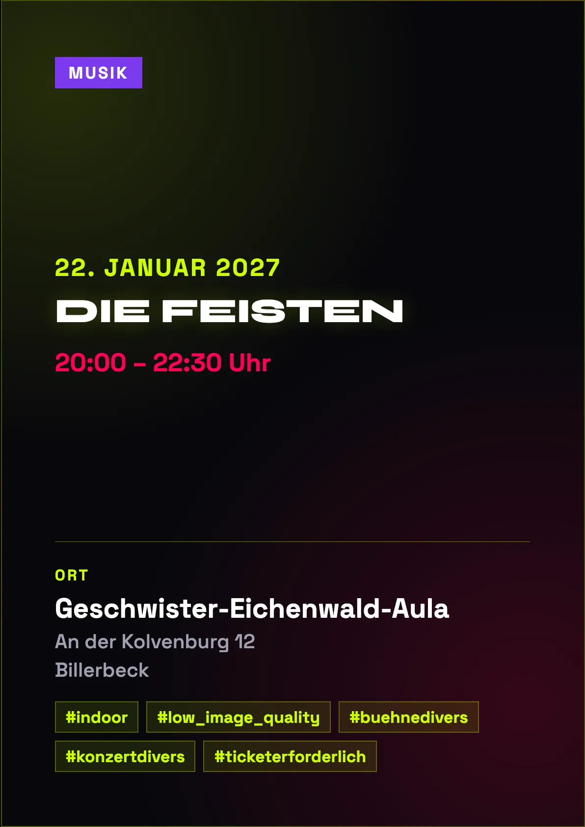 Veranstaltungsflyer