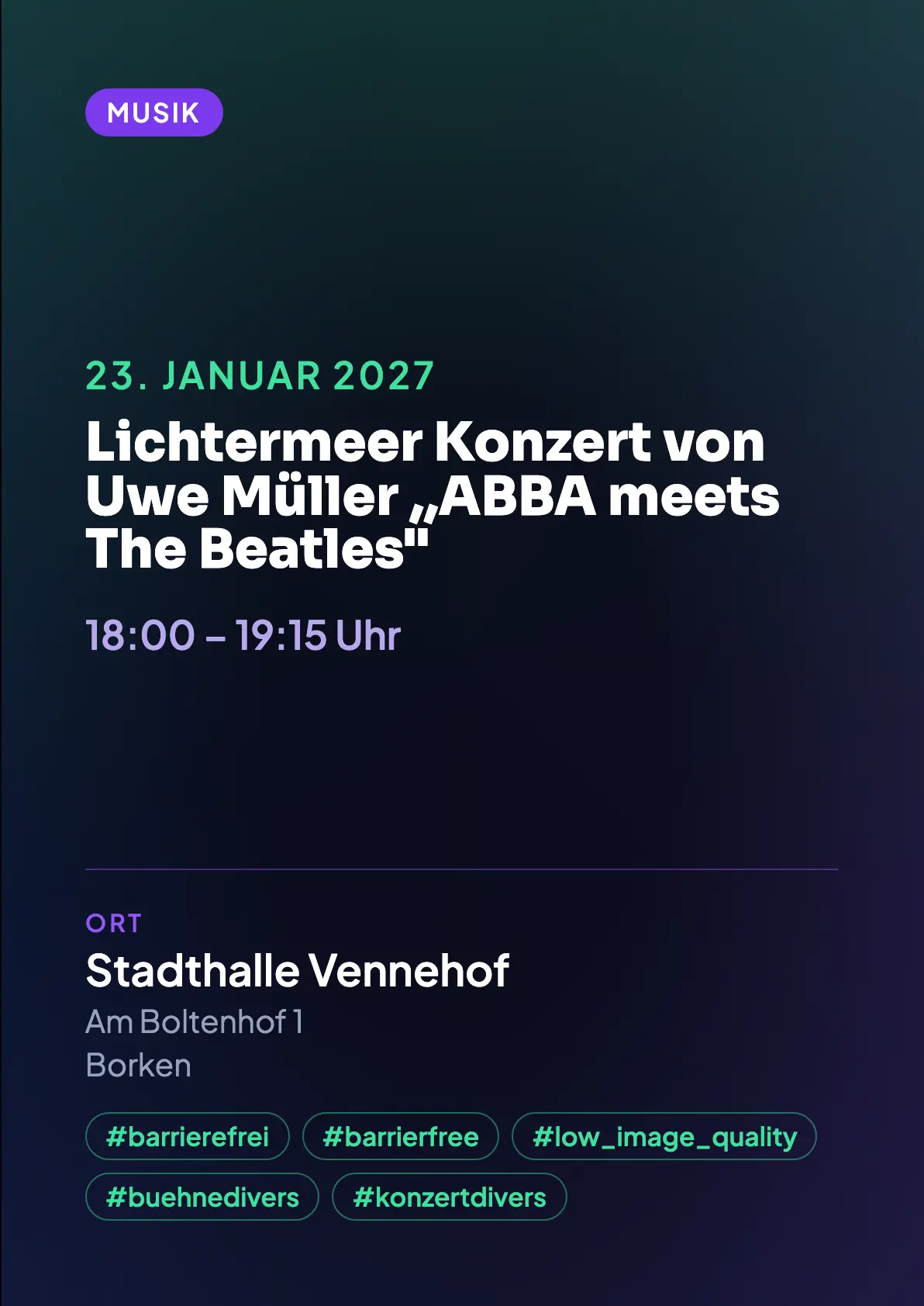 Veranstaltungsflyer
