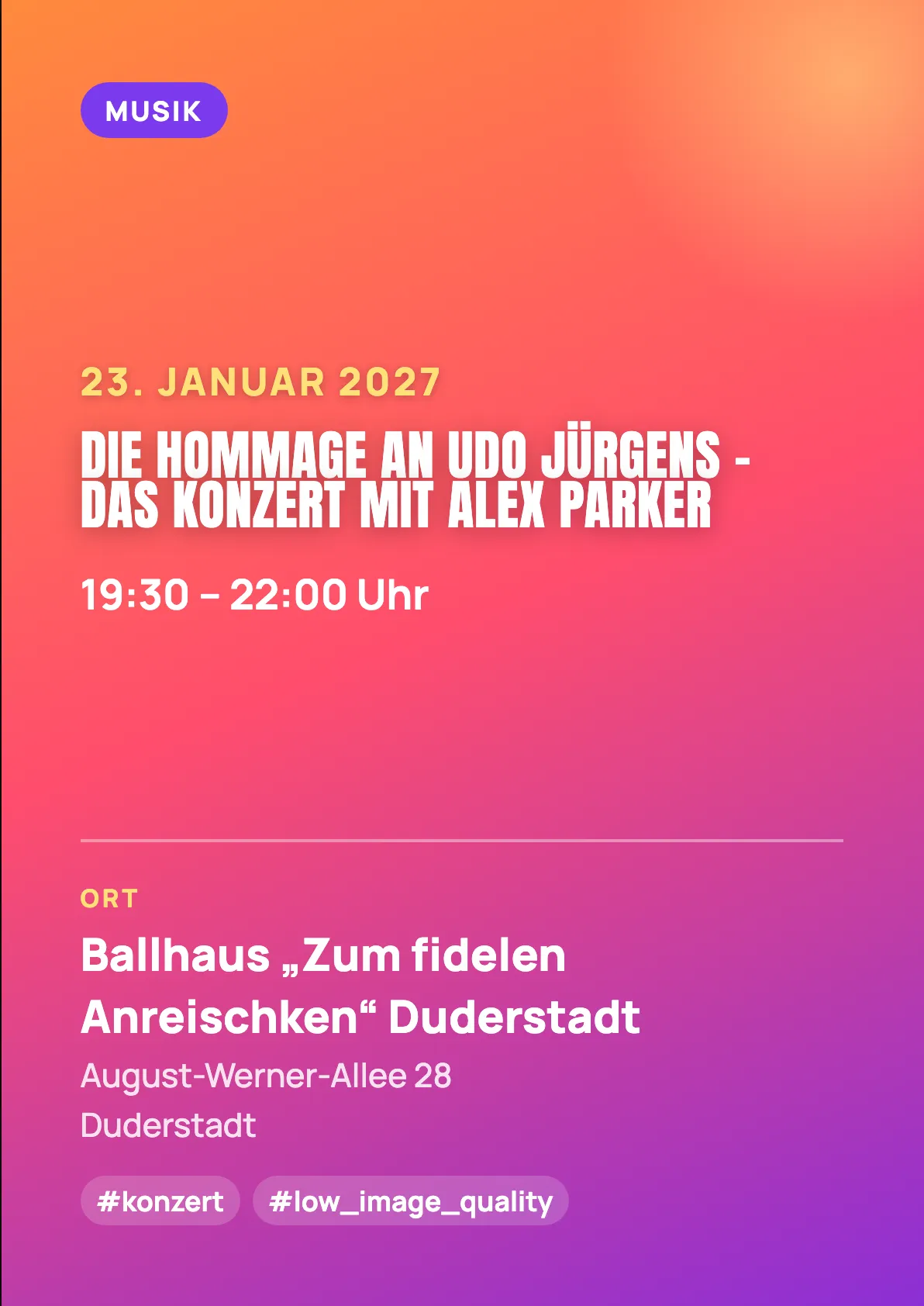 Veranstaltungsflyer