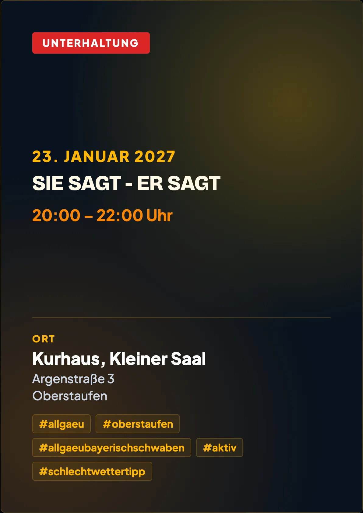 Veranstaltungsflyer