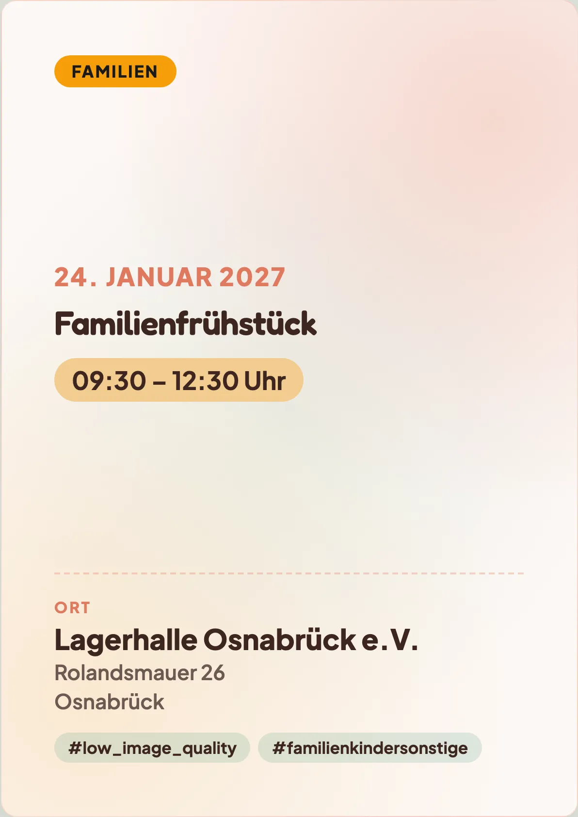 Veranstaltungsflyer