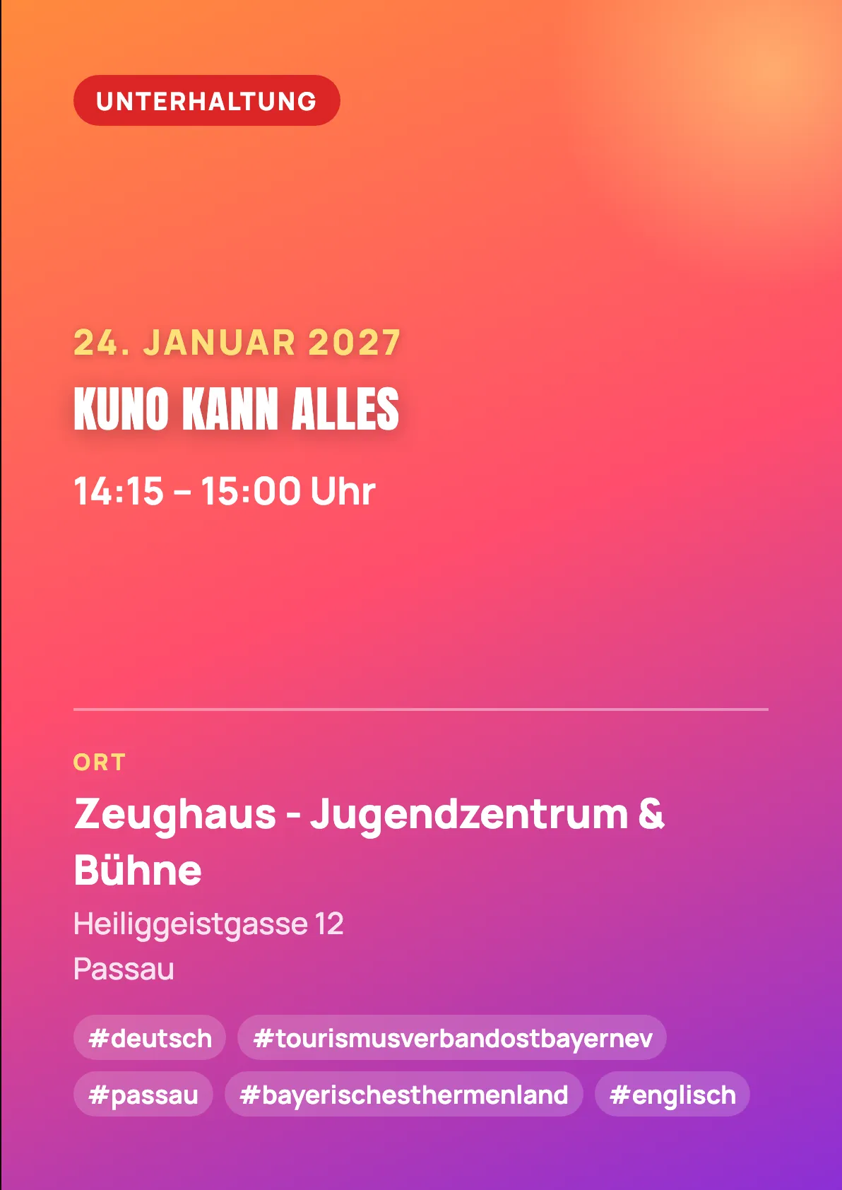 Veranstaltungsflyer
