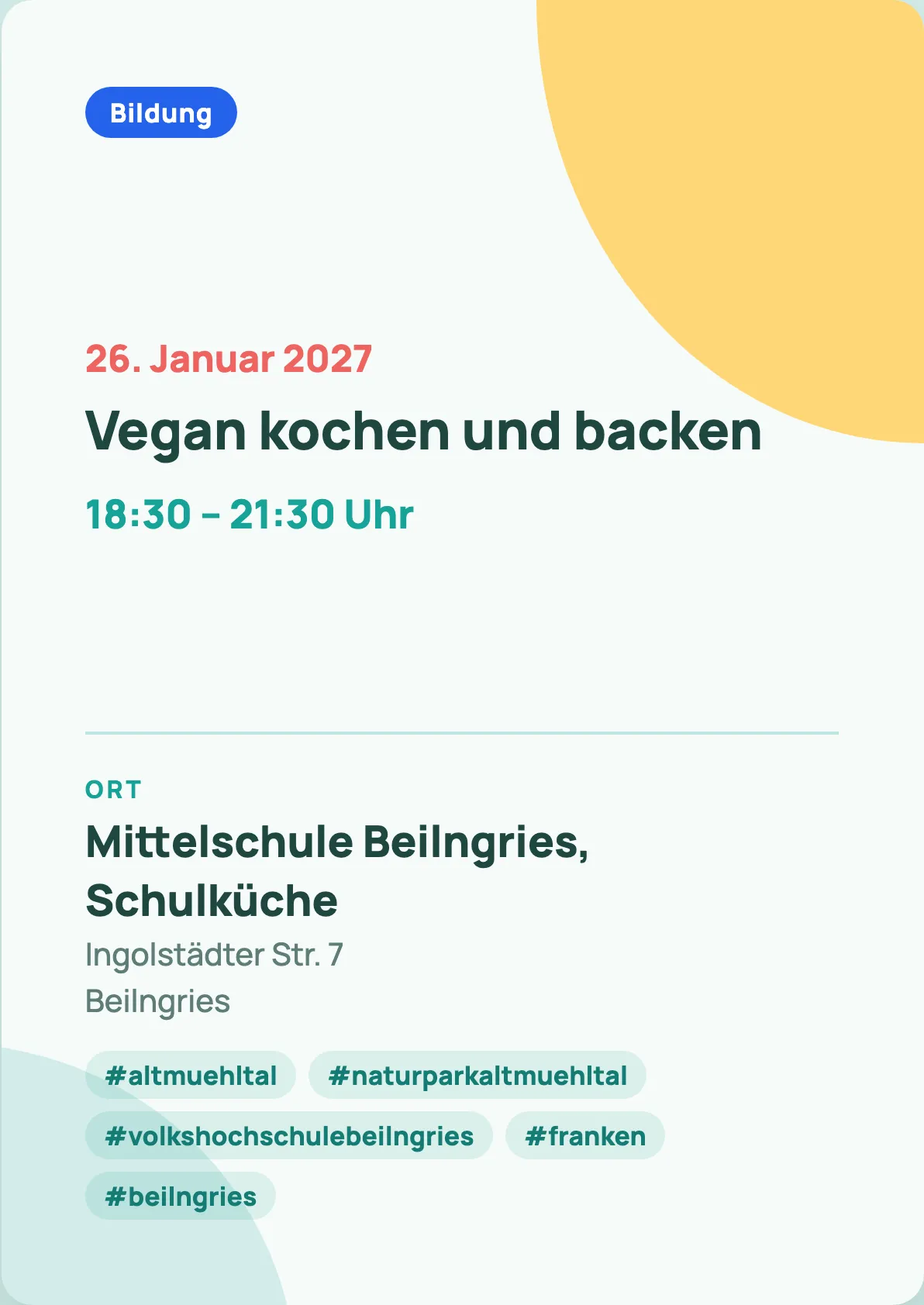Veranstaltungsflyer