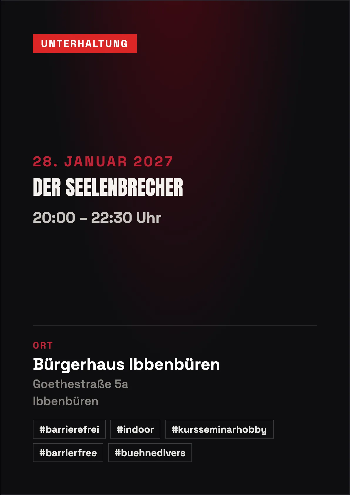 Veranstaltungsflyer