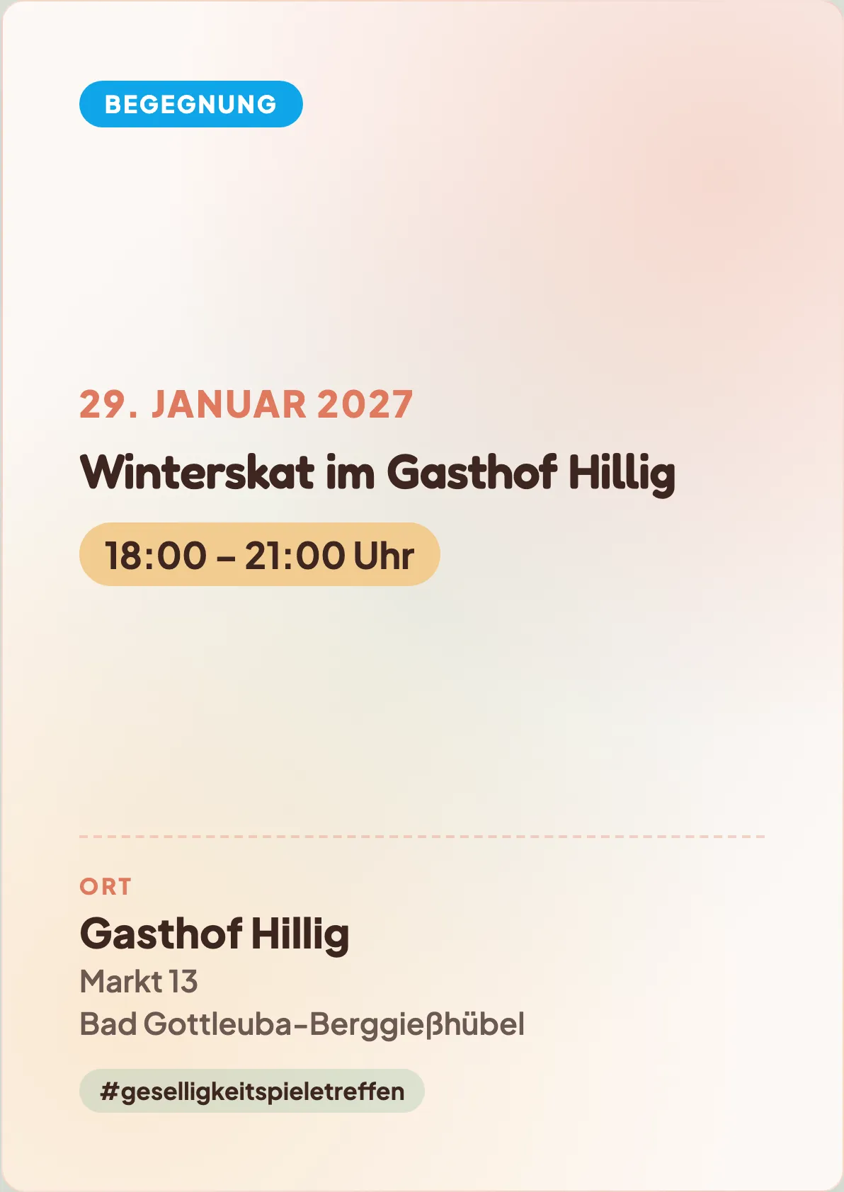 Veranstaltungsflyer