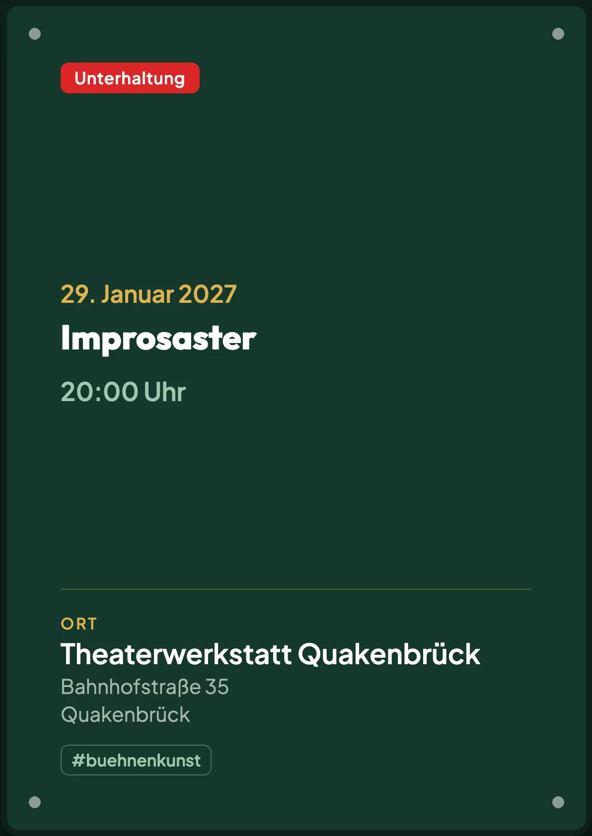 Veranstaltungsflyer