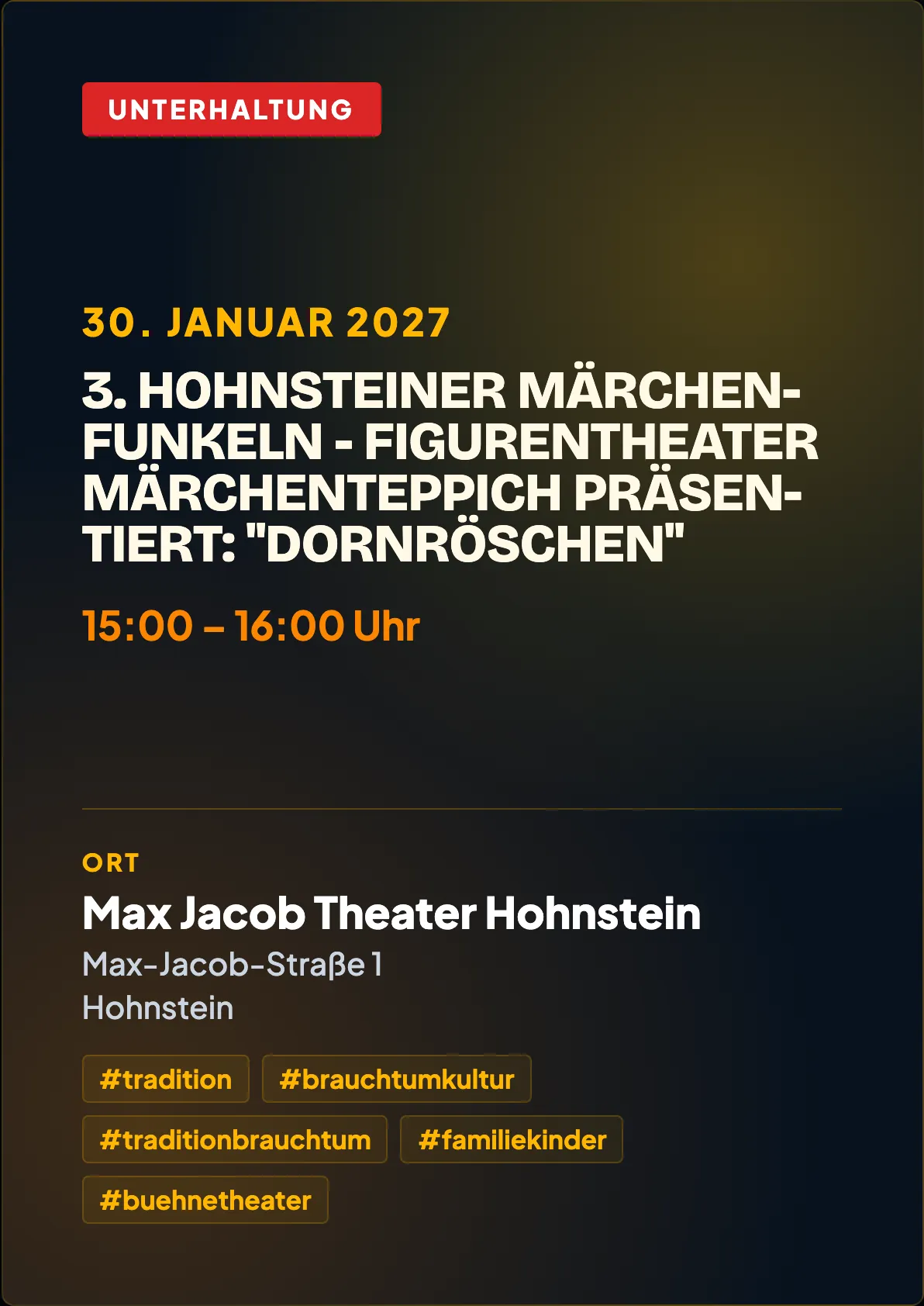 Veranstaltungsflyer
