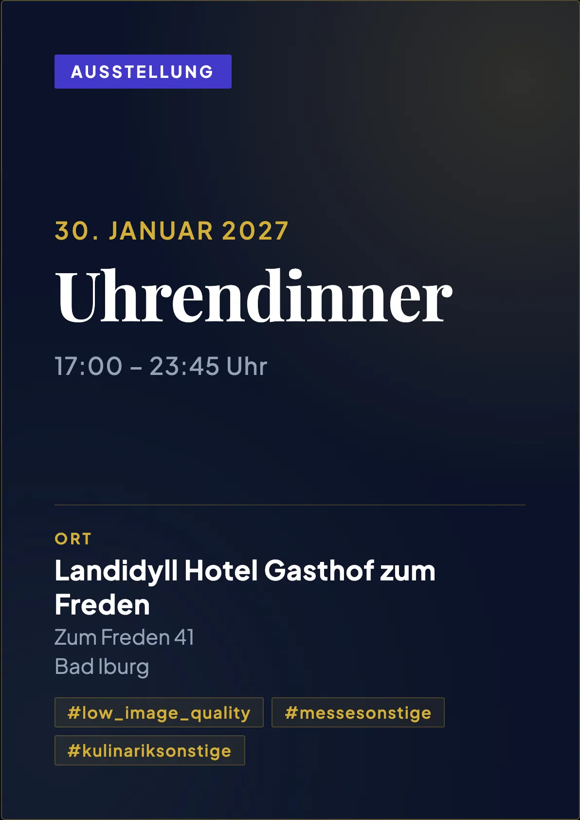 Veranstaltungsflyer