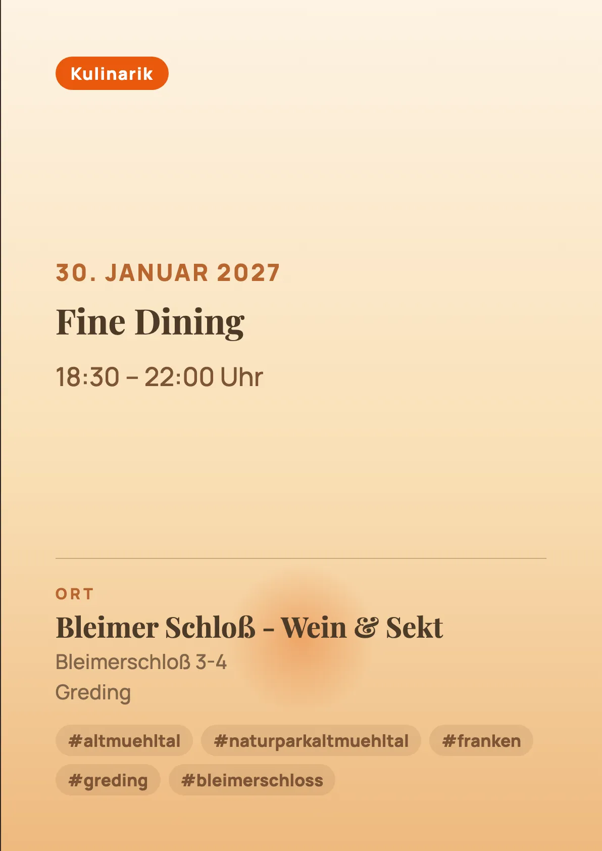 Veranstaltungsflyer