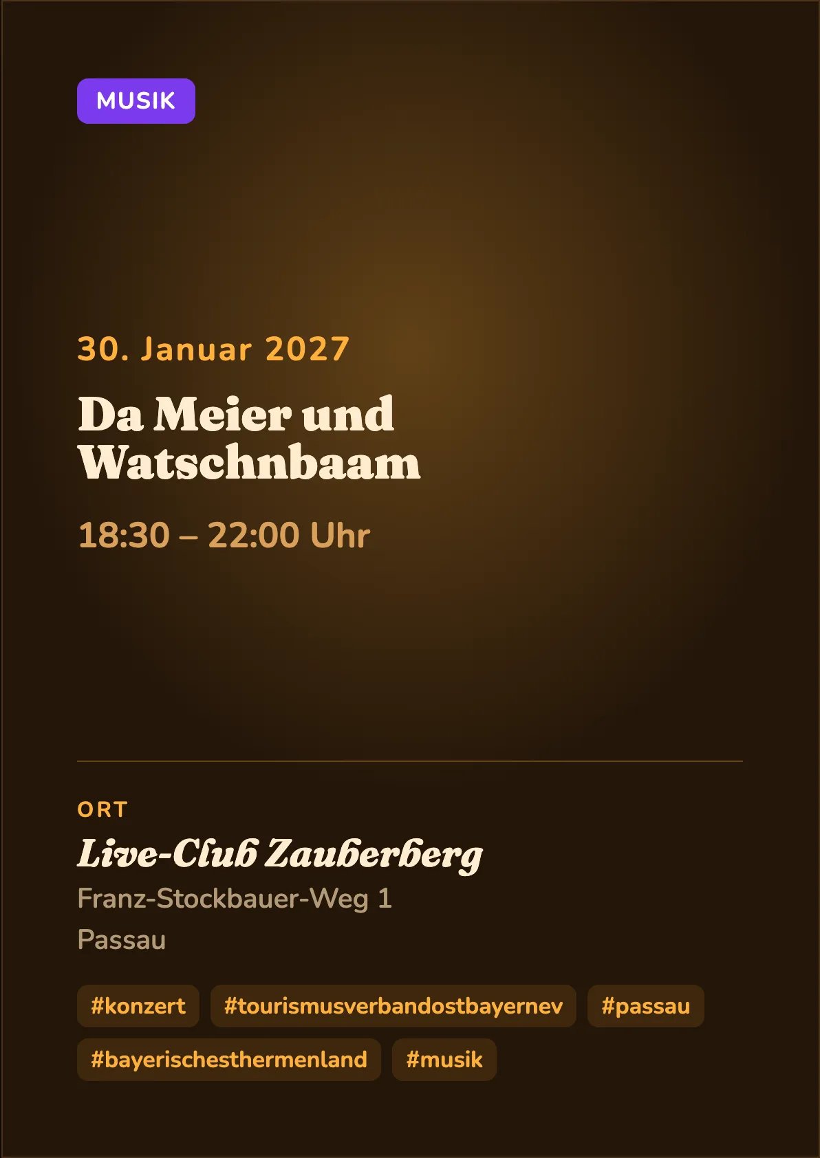 Veranstaltungsflyer