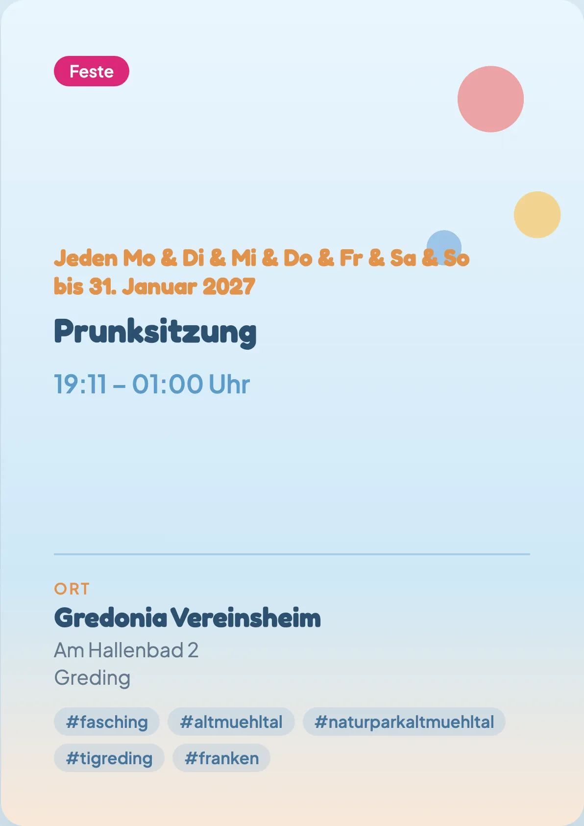 Veranstaltungsflyer